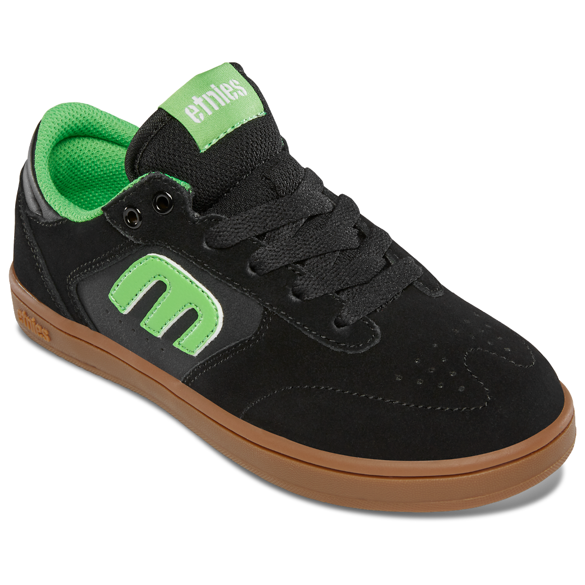 ZAPATILLA KIDS WINDROW BLACK GREEN GUM - 4