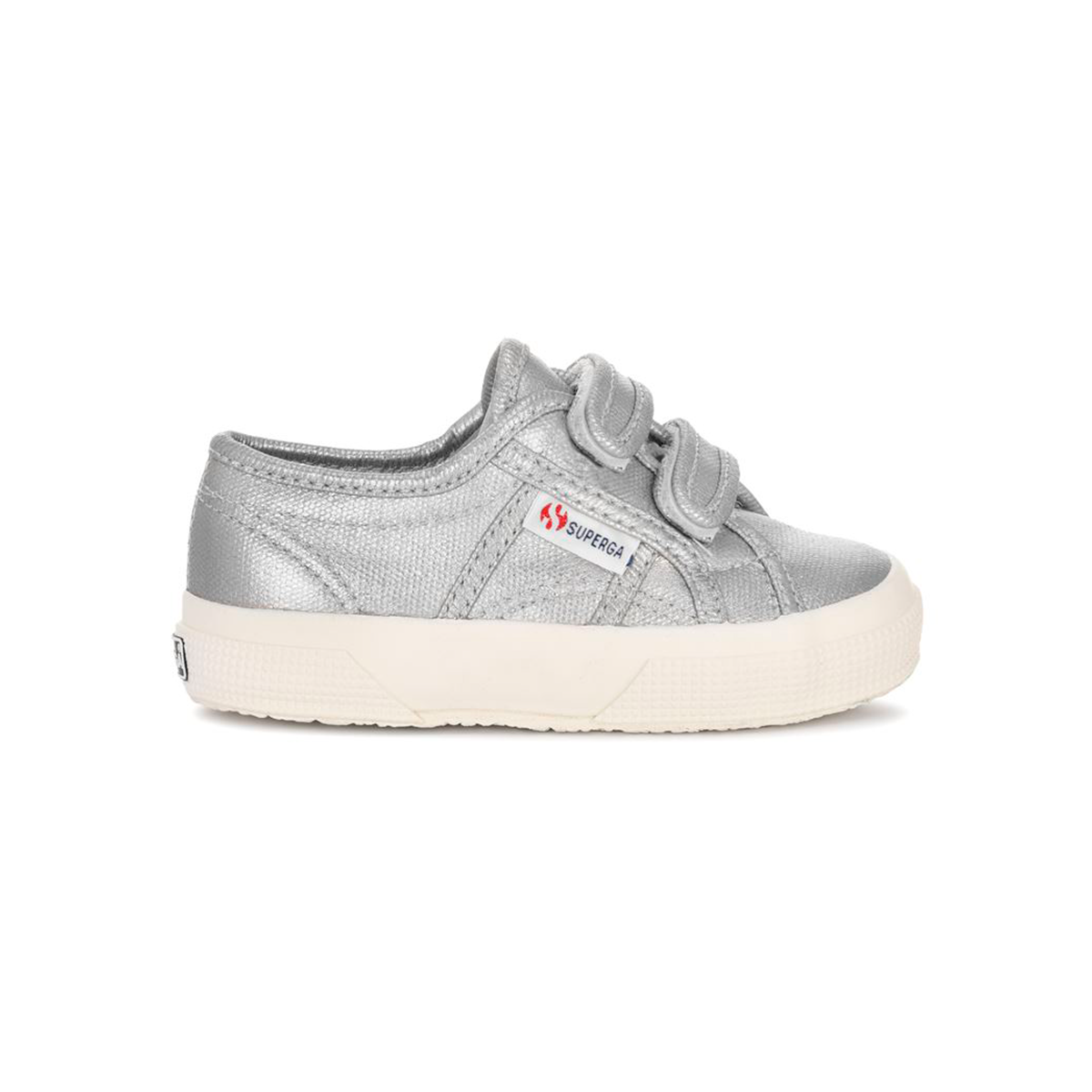 ZAPATILLA KIDS 2750 STRAP METALLIC CANVAS GREY SILVER - 1