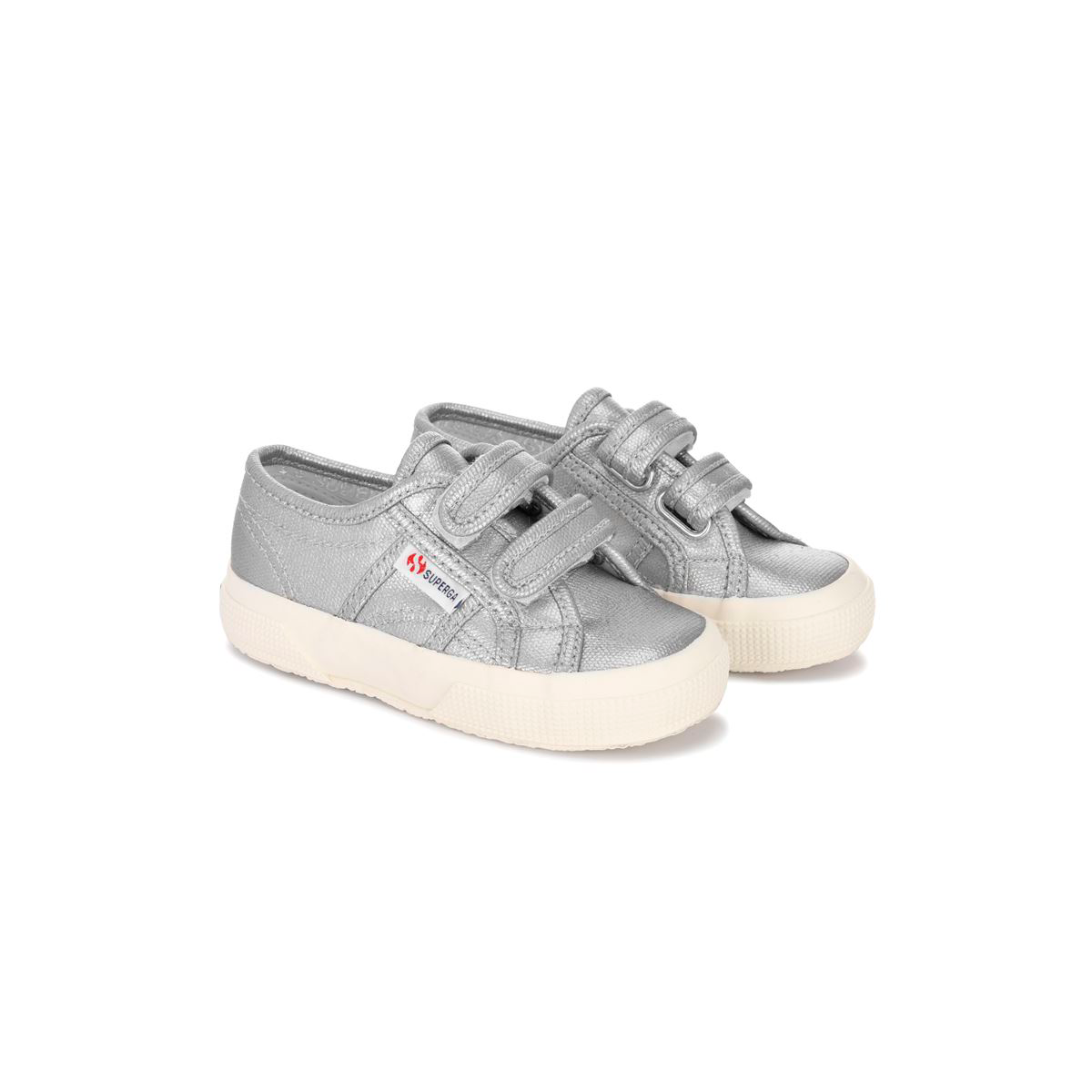 ZAPATILLA KIDS 2750 STRAP METALLIC CANVAS GREY SILVER - 2