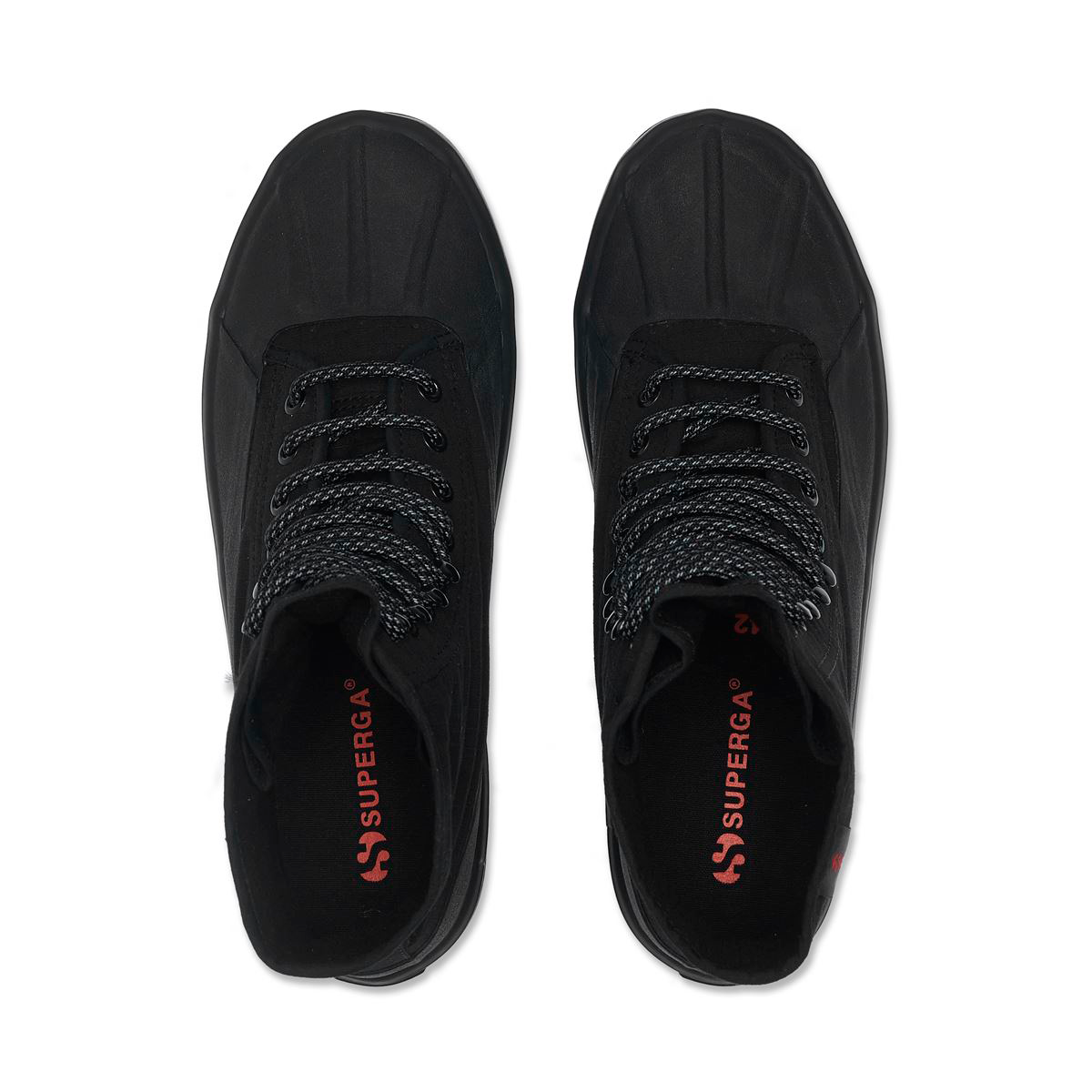 ZAPATILLAS UNISEX SUPERGA URBANAS NEGRO 2481 ALPINA RIPSTOP BLACK RED - 4