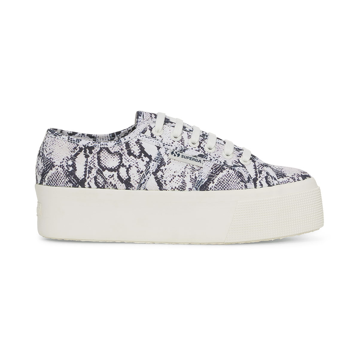 ZAPATILLA 2790 PRINT WHITE AVORIO NAVY SNAKE - 1
