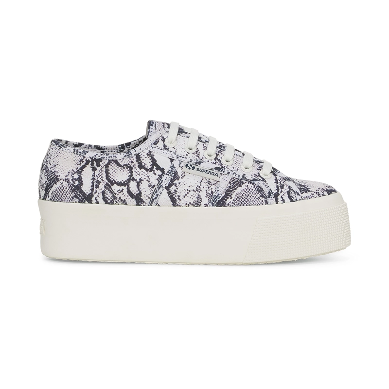 ZAPATILLA 2790 PRINT WHITE AVORIO NAVY SNAKE - 1