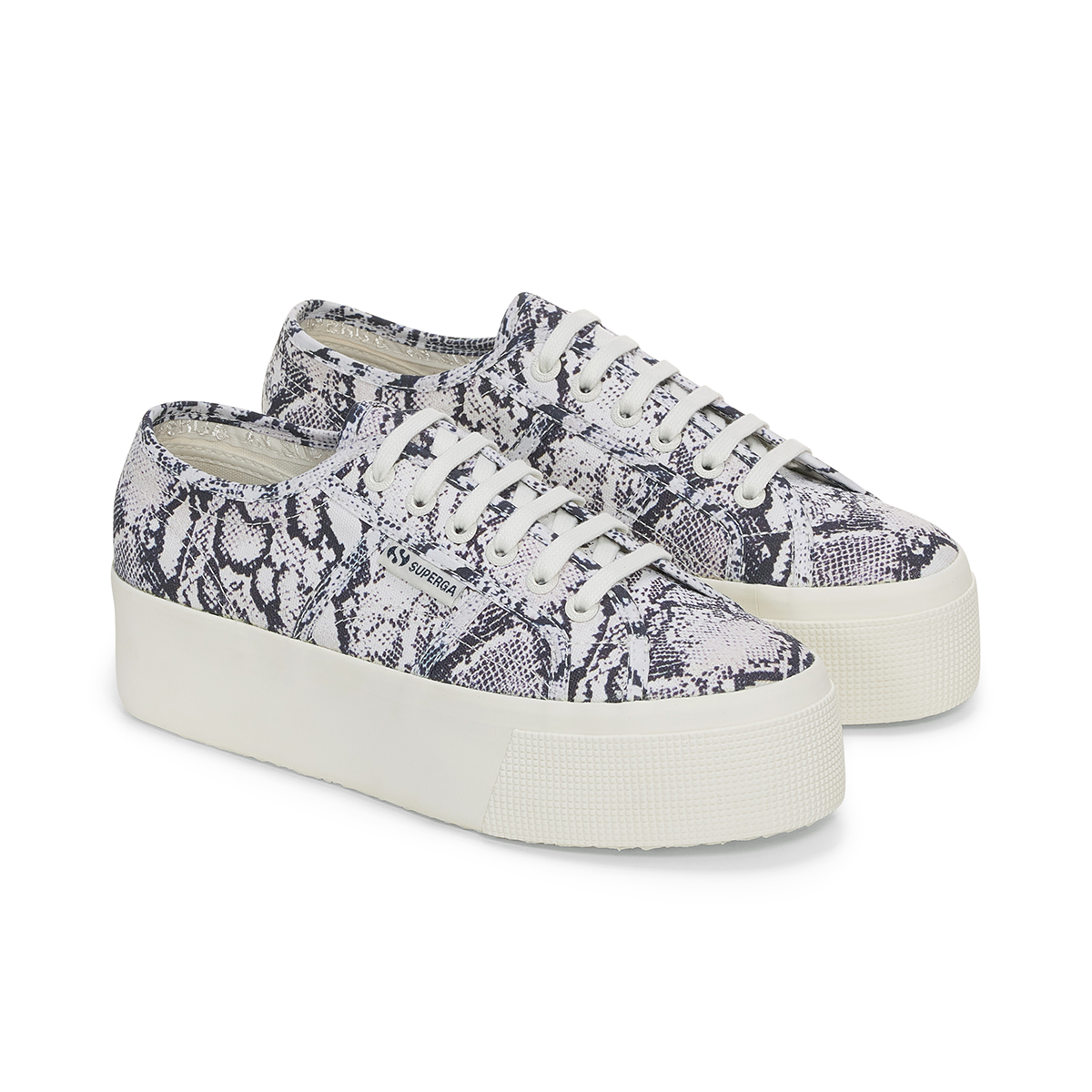 ZAPATILLA 2790 PRINT WHITE AVORIO NAVY SNAKE - 2