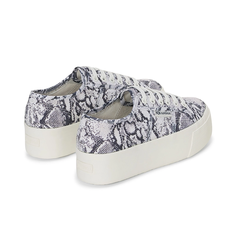 ZAPATILLA 2790 PRINT WHITE AVORIO NAVY SNAKE - 3