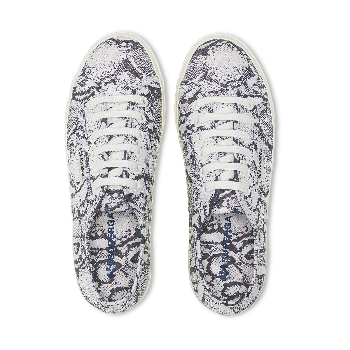 ZAPATILLA 2790 PRINT WHITE AVORIO NAVY SNAKE - 4