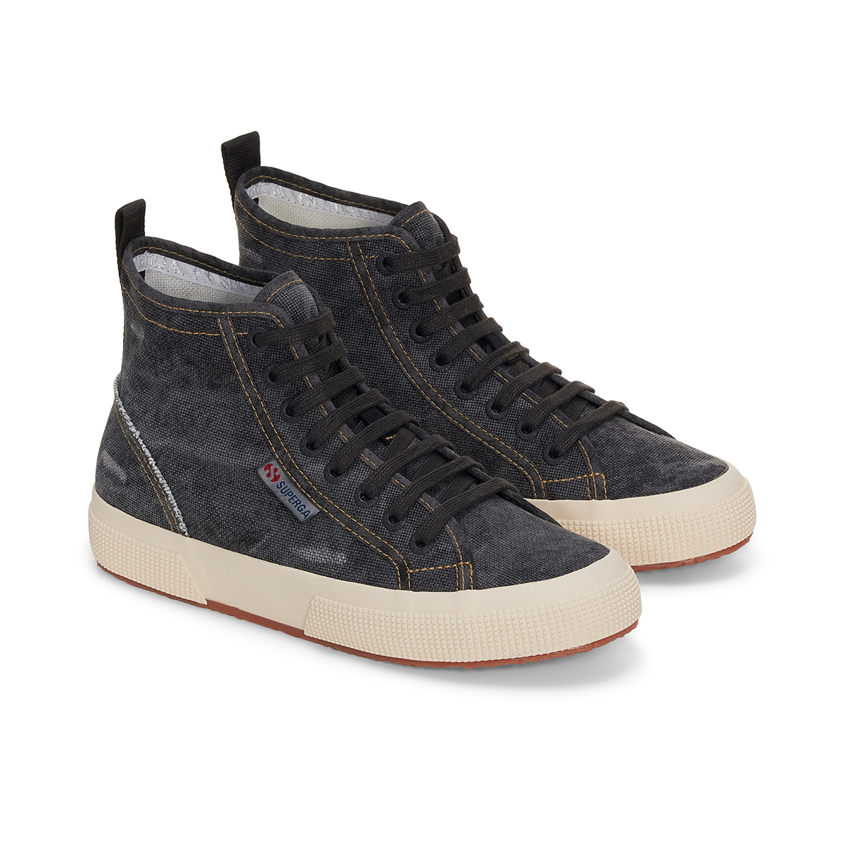 ZAPATILLAS MUJER SUPERGA URBANAS NEGRO S61276WA6C 2573 COTTON DENIM BLACK BRISTOL - 2
