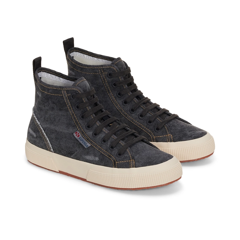 ZAPATILLAS MUJER SUPERGA URBANAS NEGRO S61276WA6C 2573 COTTON DENIM BLACK BRISTOL - 2