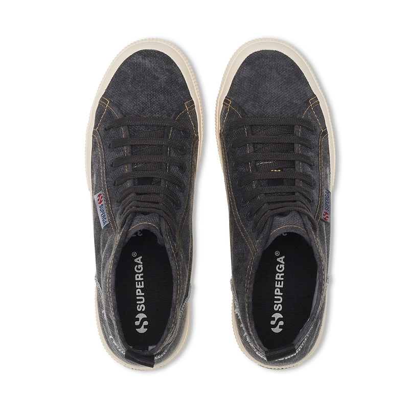 ZAPATILLAS MUJER SUPERGA URBANAS NEGRO S61276WA6C 2573 COTTON DENIM BLACK BRISTOL - 4