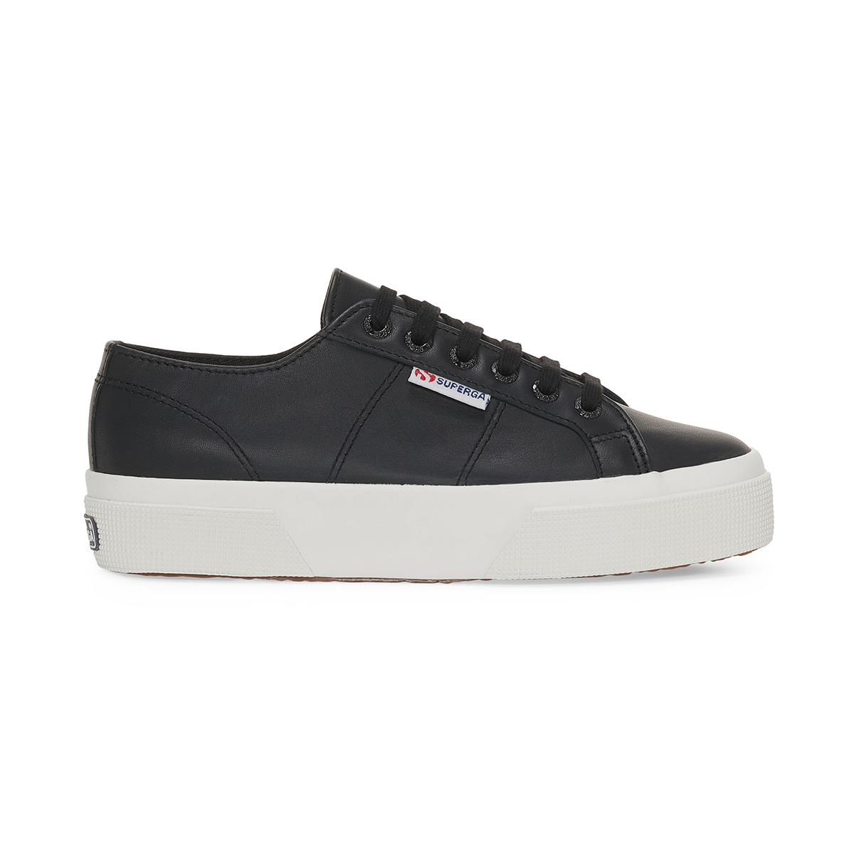 ZAPATILLAS MUJER SUPERGA URBANAS NEGRO S3141HWADT 2740 PLATFORM NAPPA BLACK WHITE - 1