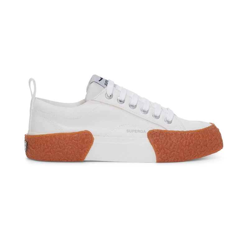 ZAPATILLAS UNISEX SUPERGA URBANAS BLANCO S2137CWA0R 2660 STRIPE BIG BUMP WHITE GUM - 1