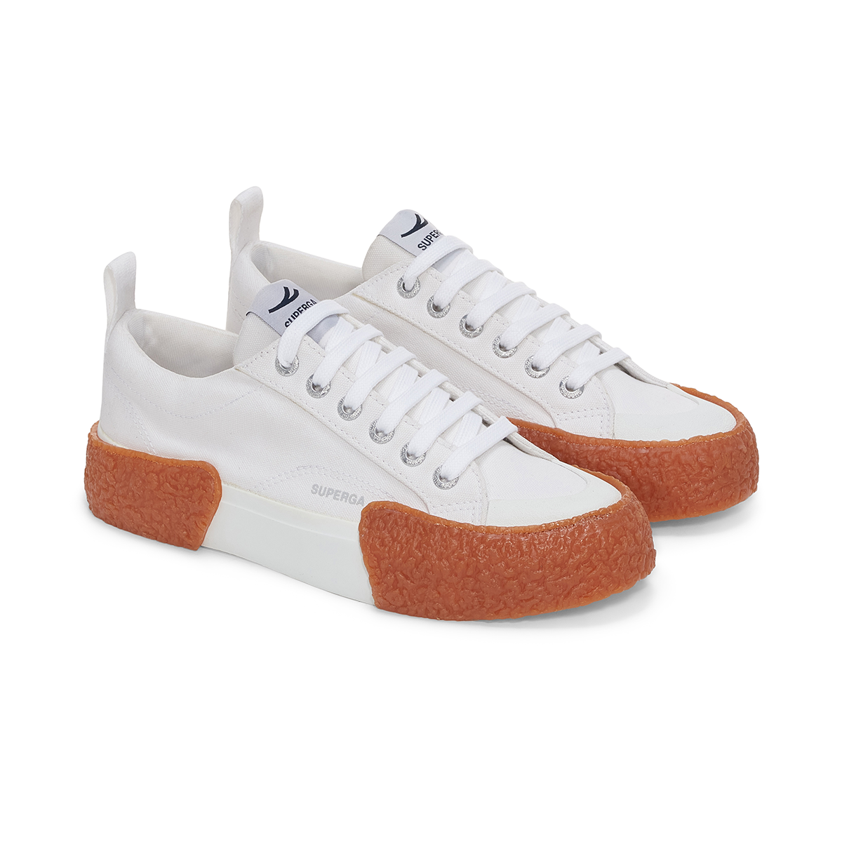 ZAPATILLAS UNISEX SUPERGA URBANAS BLANCO S2137CWA0R 2660 STRIPE BIG BUMP WHITE GUM - 2