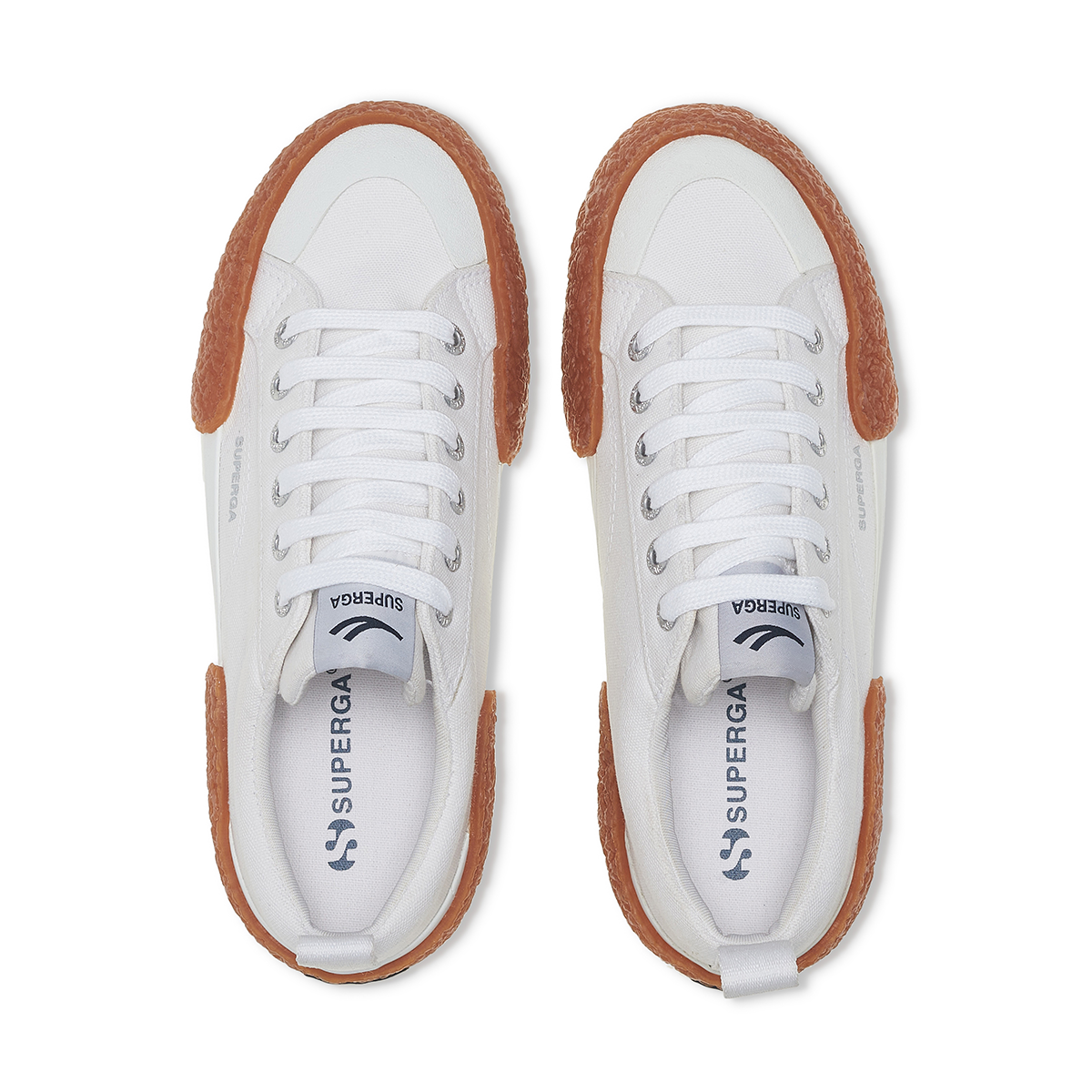 ZAPATILLAS UNISEX SUPERGA URBANAS BLANCO S2137CWA0R 2660 STRIPE BIG BUMP WHITE GUM - 4