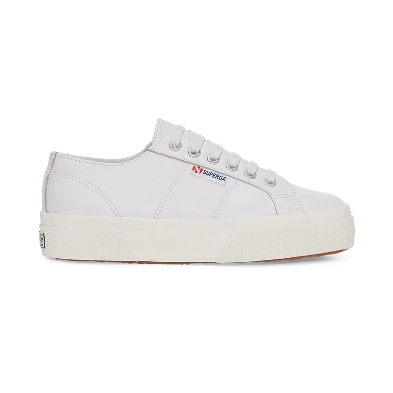 ZAPATILLAS MUJER SUPERGA URBANAS BLANCO S3141HWAFL 2740 PLATFORM NAPPA WHITE SILVER - 1