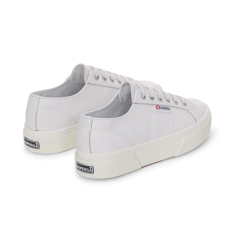 ZAPATILLAS MUJER SUPERGA URBANAS BLANCO S3141HWAFL 2740 PLATFORM NAPPA WHITE SILVER - 3