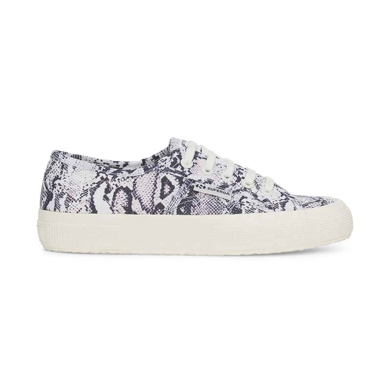 ZAPATILLAS MUJER SUPERGA URBANAS BLANCO 2750 PRINT  AVORIO SNAKE - 1