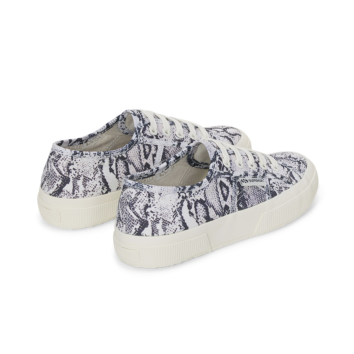 ZAPATILLAS MUJER SUPERGA URBANAS BLANCO 2750 PRINT  AVORIO SNAKE - 3