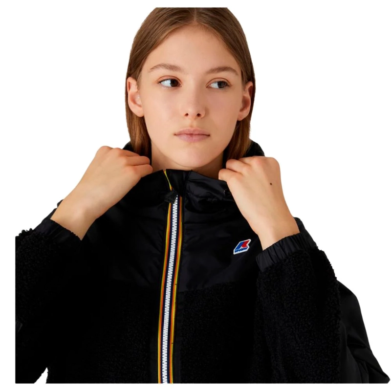 CHAQUETA LE VRAI 3.0 NEIGE ORSETTO BLACK BLACK PURE - 2