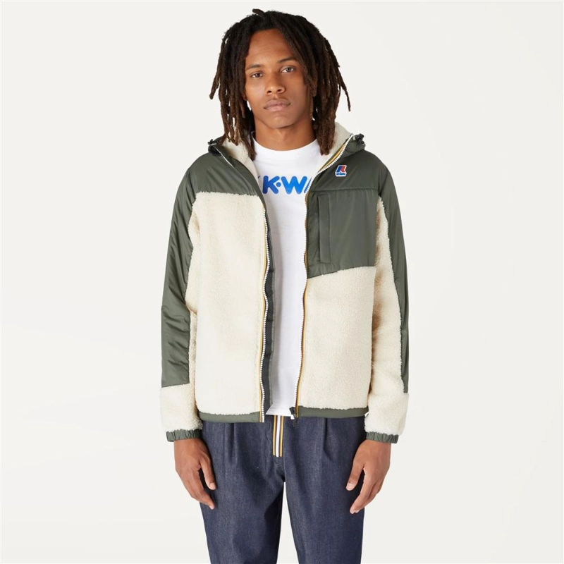 CHAQUETA LE VRAI 3.0 NEIGE ORSETTO ECRU GREEN BLACKISH - 2