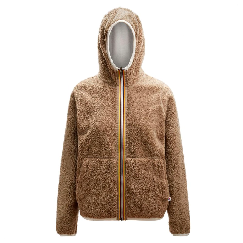 POLERON LILY POLAR REVERSIBLE WHITE MILK BEIGE TAUPE - 2
