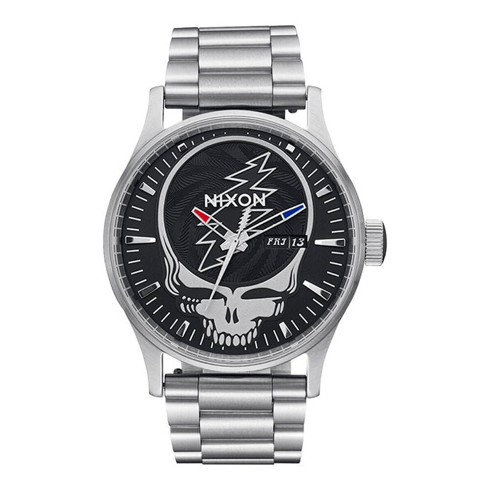 RELOJ GRATEFUL DEAD SENTRY ST BLACK SILVER NIXON - 1