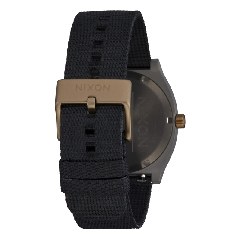 RELOJ TIME TELLER NYLON DARK GRAY PUMICE BLACK - 4