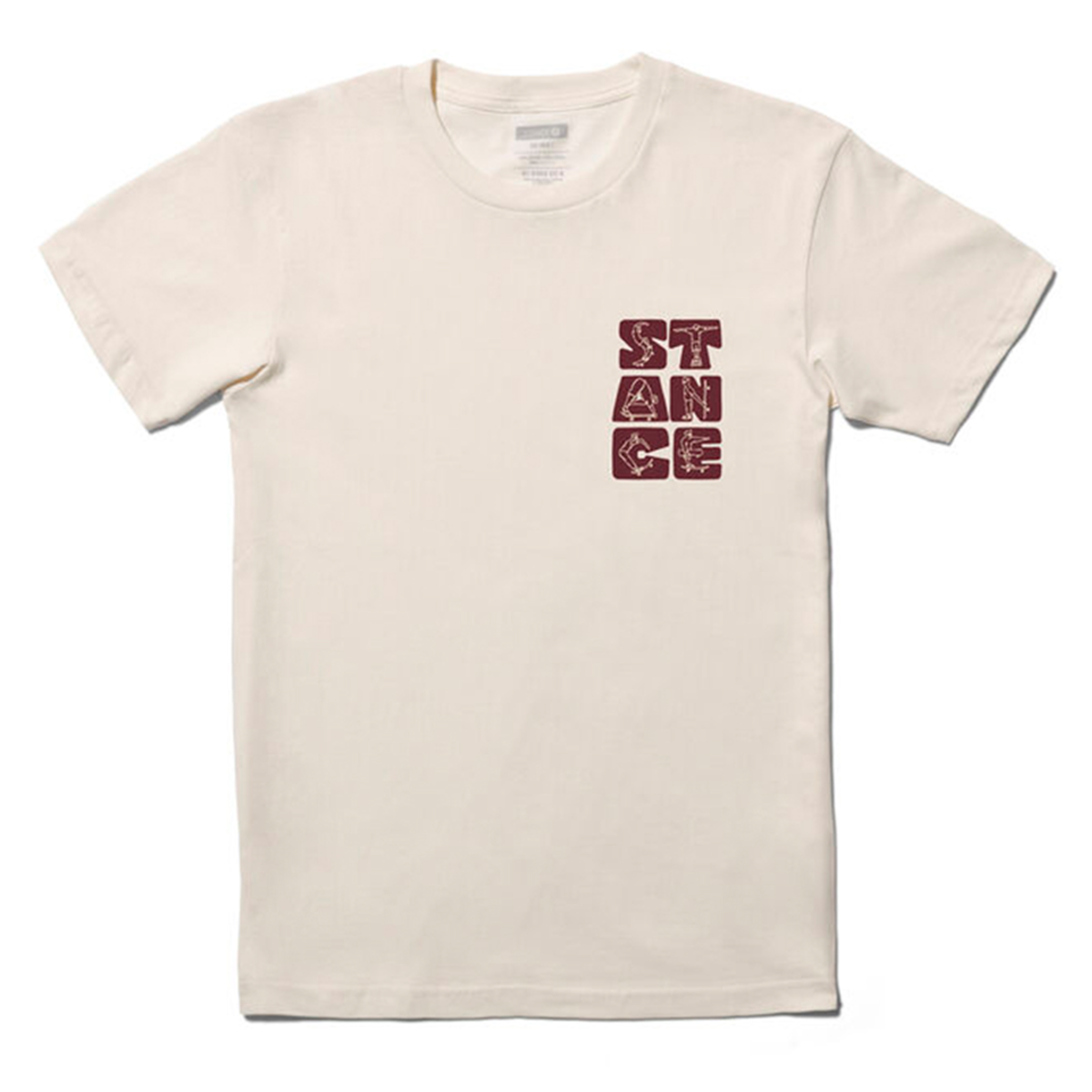 POLERA STANCE COMPLICATED VINTAGE WHITE - 1