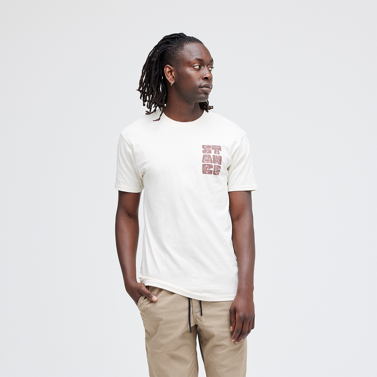 POLERA STANCE COMPLICATED VINTAGE WHITE - 3