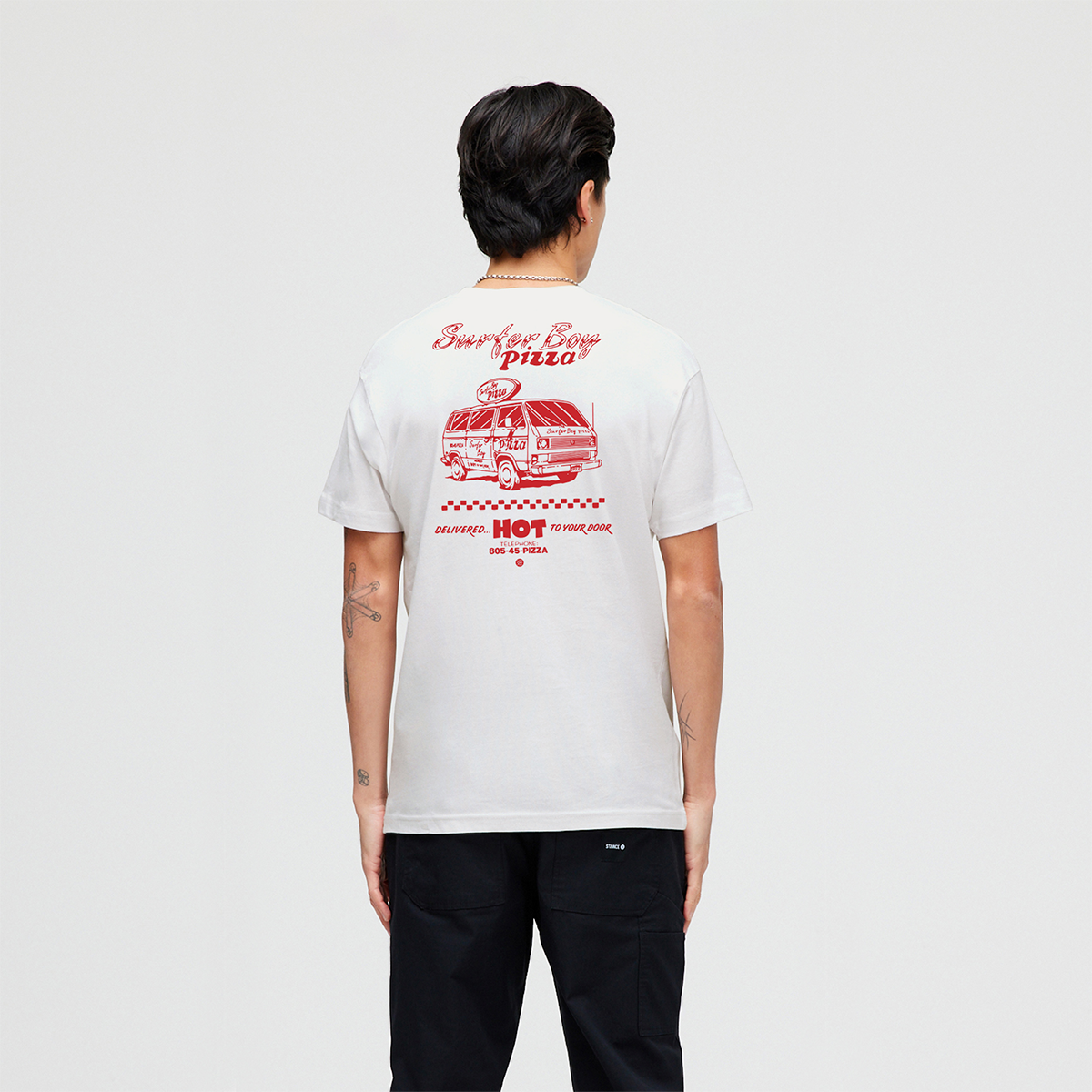 POLERA STANCE SURFER BOY WHITE - 4