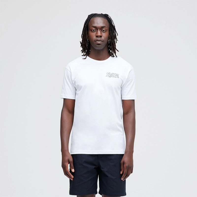 POLERA STANCE OZONE WHITE - 3