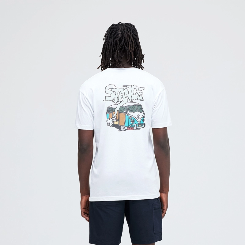 POLERA STANCE OZONE WHITE - 4