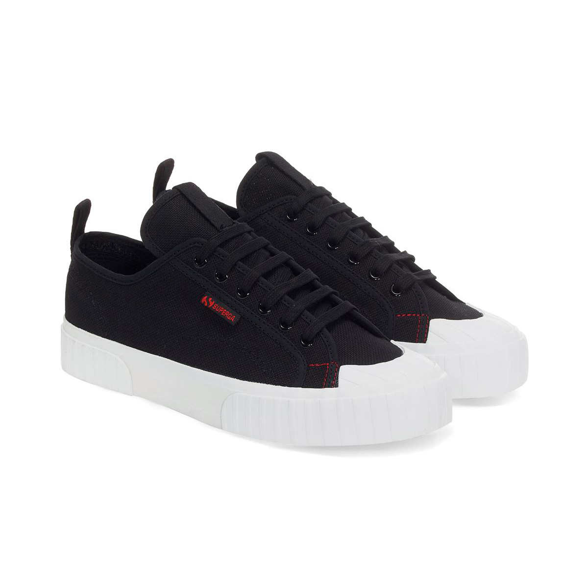 ZAPATILLA 2630 STRIPE BLACK WHITE RED - 2