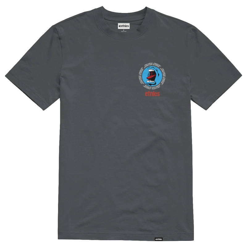 POLERA ETNIES SCREAMING HAND CHARCOAL - 1