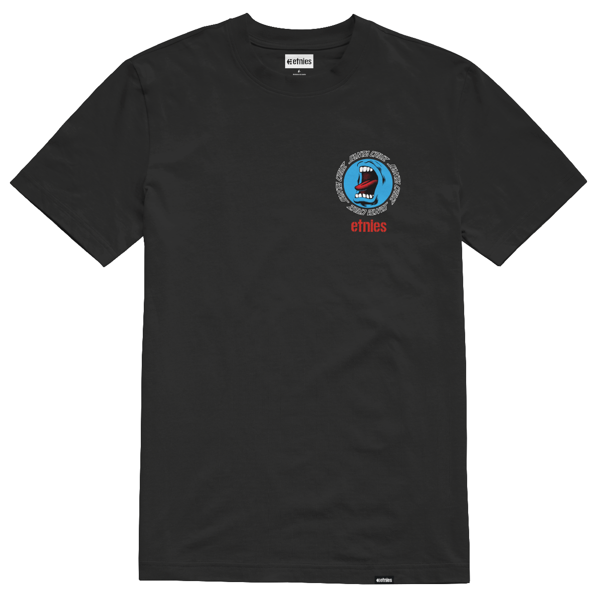 POLERA ETNIES SCREAMING HAND BLACK - 1