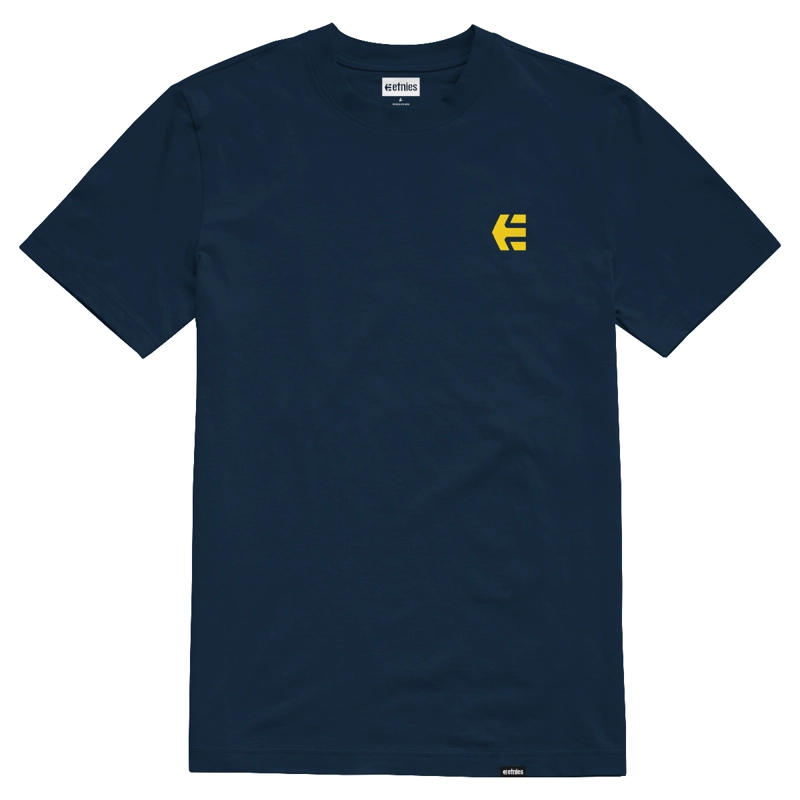 POLERA ETNIES TEAM EMBROIDERY NAVY - 1