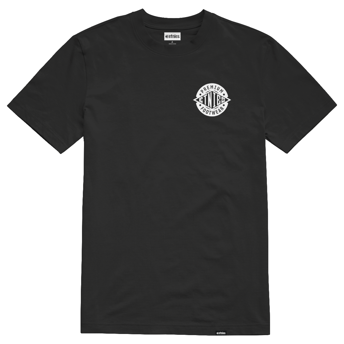 POLERA ETNIES PREMIUM FW BLACK WHITE - 1