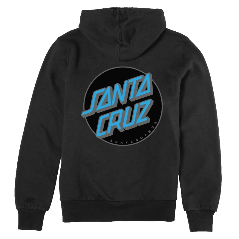 POLERON ETNIES SANTA CRUZ RETRO DOT HOODIE BLACK - 2