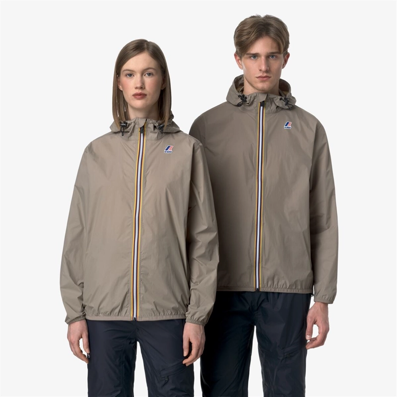 CORTAVIENTO UNISEX PACKABLE LE VRAI 4.0 CLAUDE BEIGE TAUPE - 6