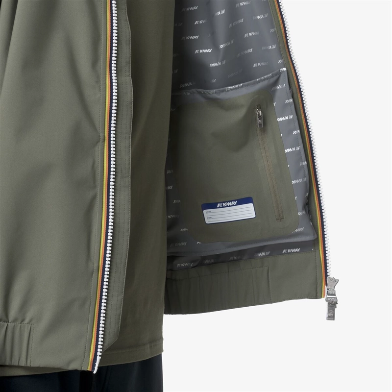 CHAQUETA MEN IMPERMEABLE AURENE STRETCH DOT GREEN - 5