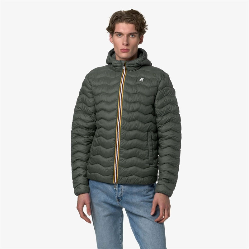 CHAQUETA MEN JACK QUILTED WARM GREEN BLACKISH - 2
