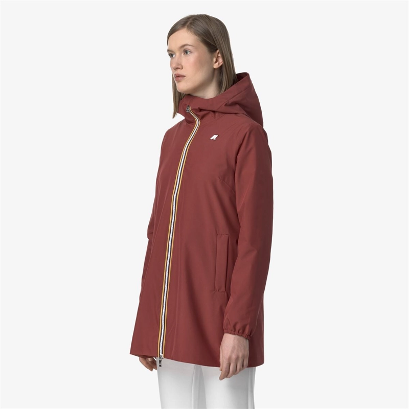 CHAQUETA WOMEN IMPERMEABLE SOPHIE STRETCH POLY JERSEY RED BROWNISH - 3
