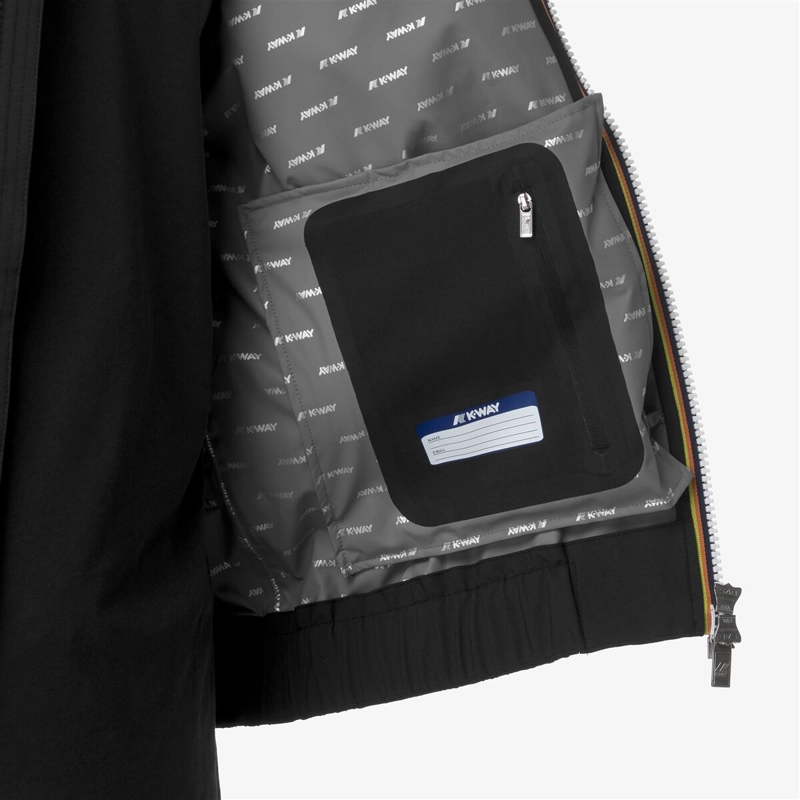 CHAQUETA MEN IMPERMEABLE AURENE STRETCH DOT BLACK PURE - 5