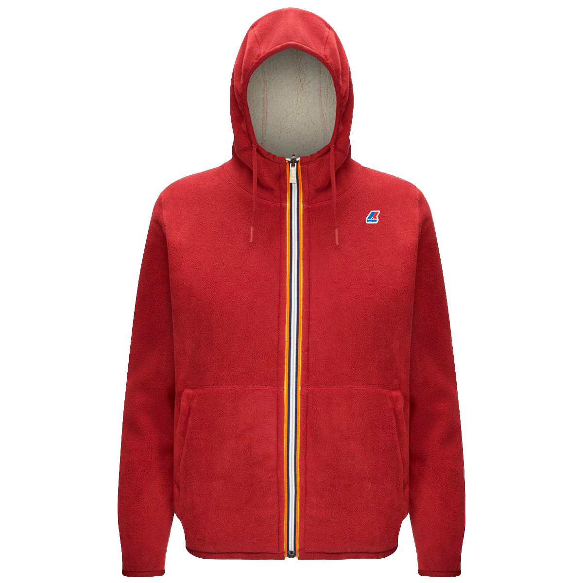 POLAR WOMEN REVERSIBLE K-WAY LILY RED DARK BEIGE GREY - 1