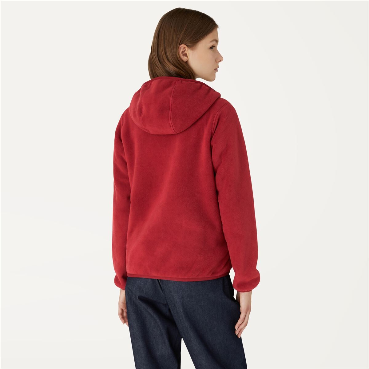 POLAR WOMEN REVERSIBLE K-WAY LILY RED DARK BEIGE GREY - 5