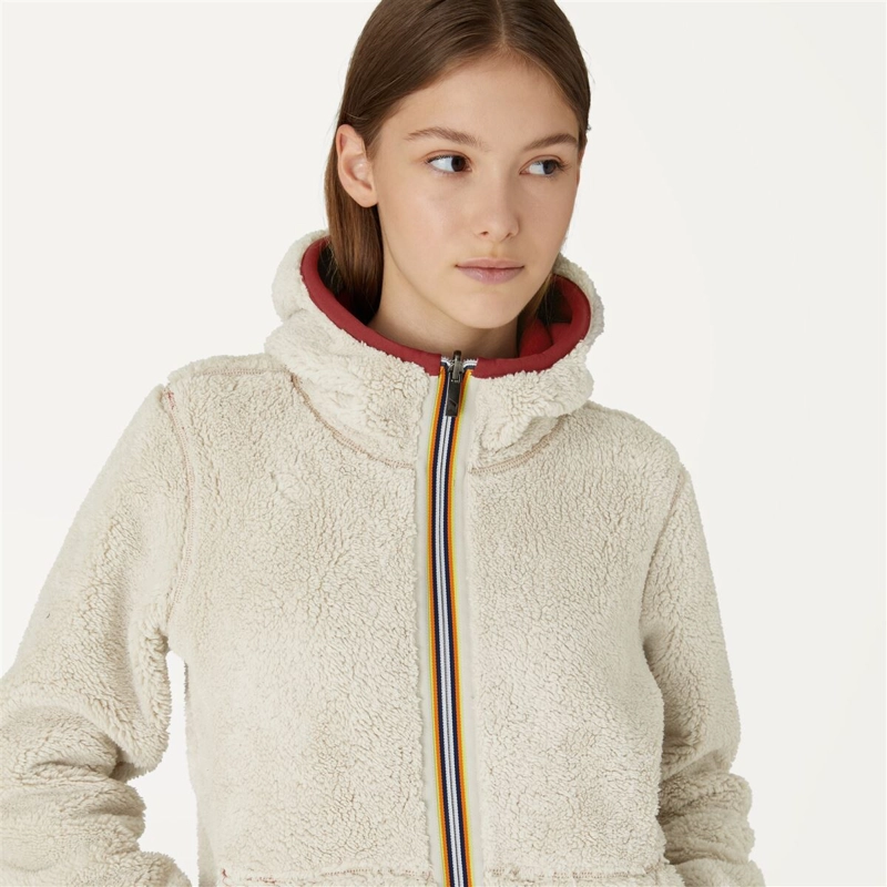 POLAR WOMEN REVERSIBLE K-WAY LILY RED DARK BEIGE GREY - 6