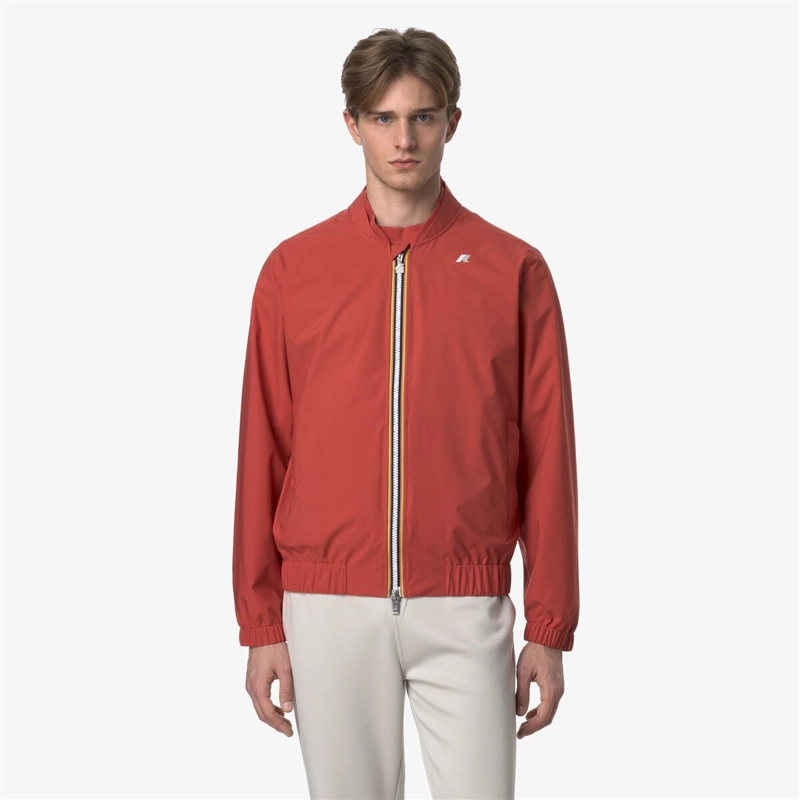 CHAQUETA MEN IMPERMEABLE AURENE STRETCH DOT RED JASPER - 2