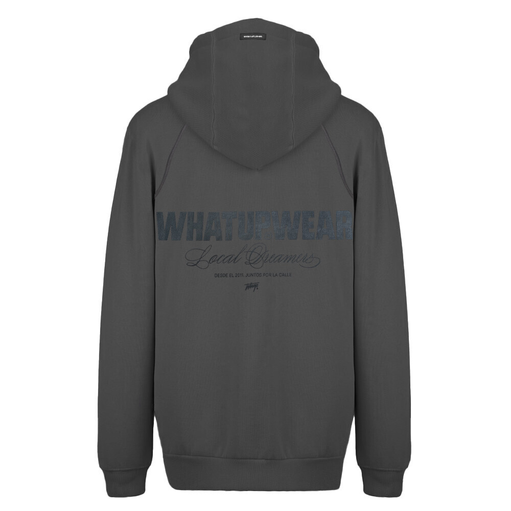 POLERON WHATUP HOMBRE HOODIE LOCAL DREAMERS GREY - 2