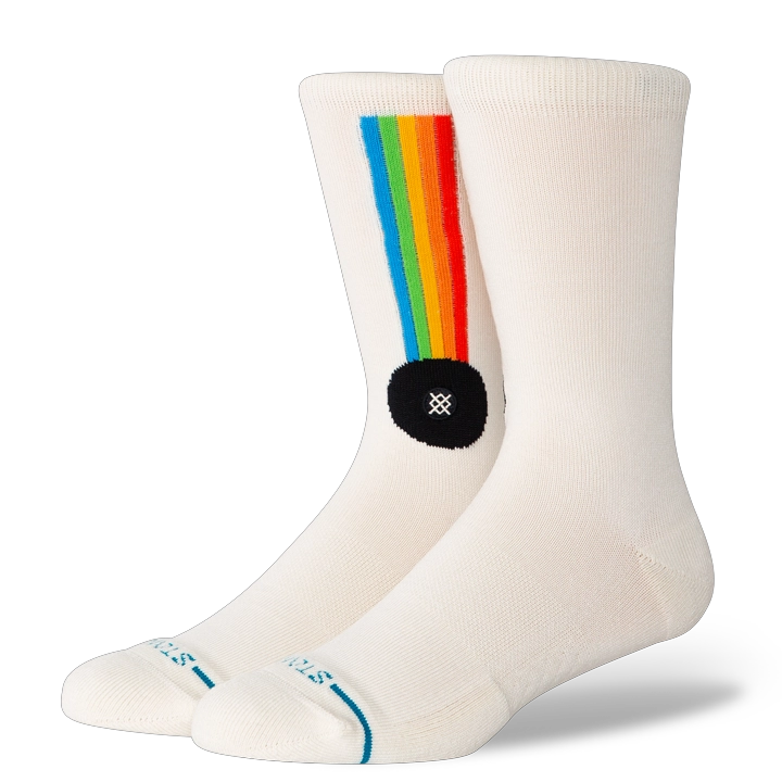 STANCE SOCK POLAROID APERTURE WHITE - 1