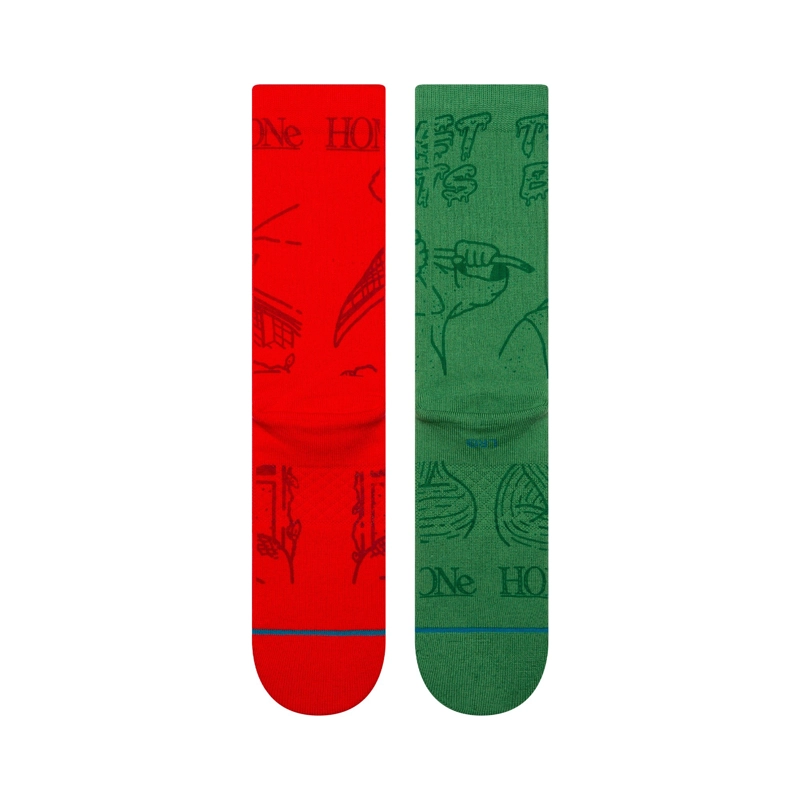 STANCE SOCK HOME ALONE GREEN RED - 3