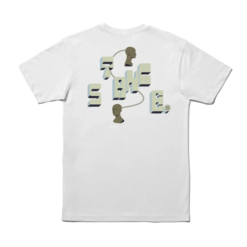 POLERA STANCE BRAIN WAYZ WHITE - 2