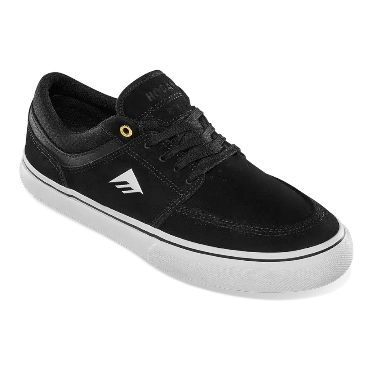 ZAPATILLA EMERICA HOBAN BLACK WHITE GOLD - 4